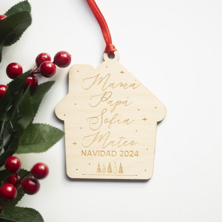 Adorno Navidad - Casa nombres familia