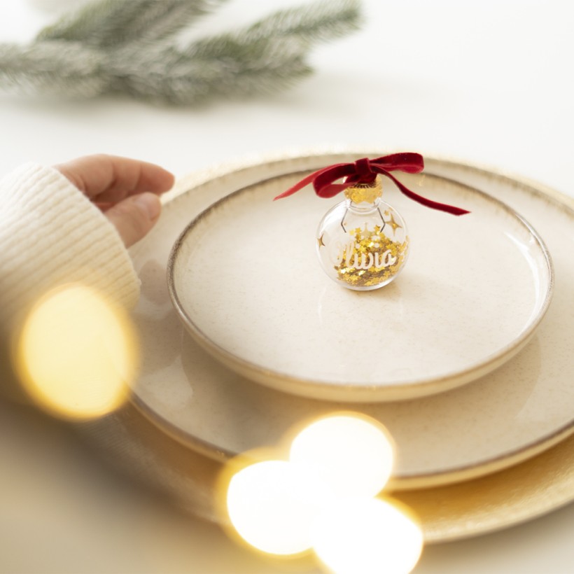 Bola marcasitio Navidad - Cielo dorado 2