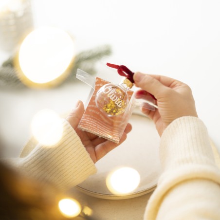 Bola marcasitio Navidad - Cielo dorado