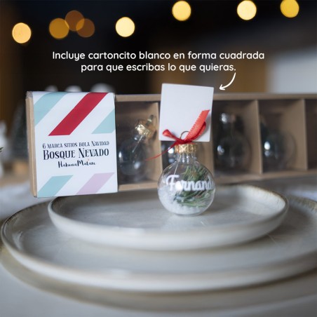 Pack 6 marcasitios Navidad - Bosque Nevado Pack 6 marcasitios Navidad - Bosque Nevado