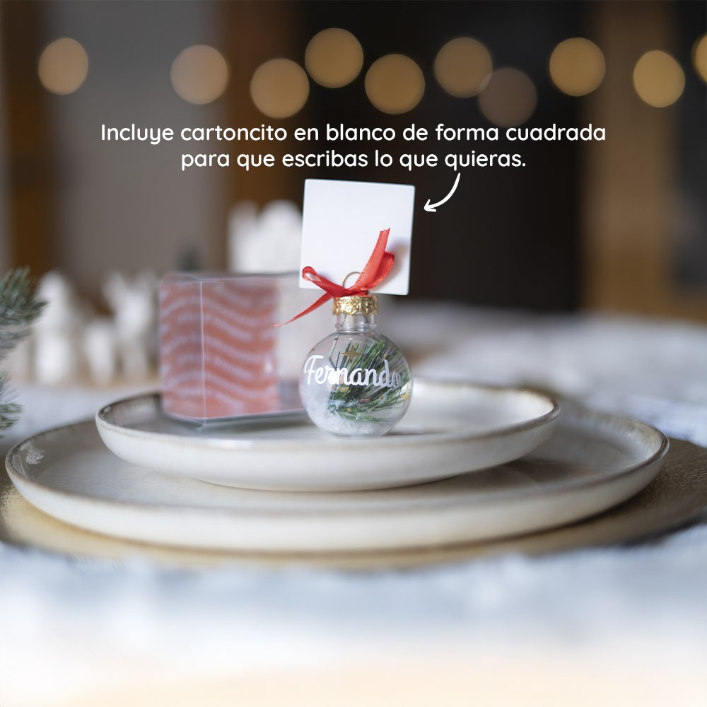 Bola marcasitio Navidad - Bosque nevado