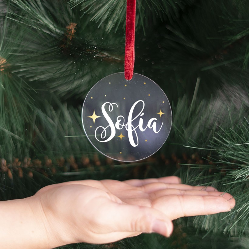 Adorno acrílico Navidad - Nombre