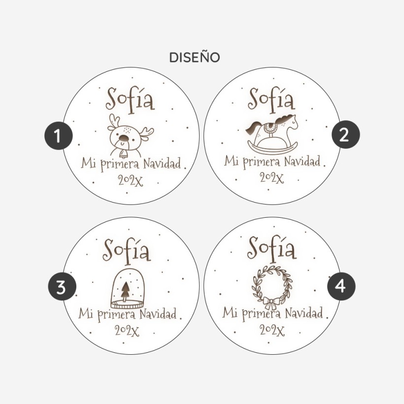 Rodaja árbol de Navidad - Mi primera Navidad 2