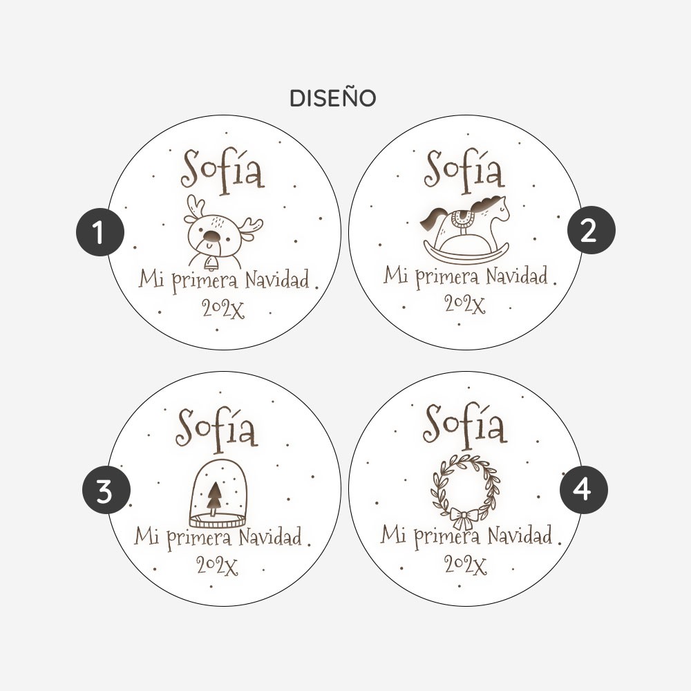 Rodaja árbol de Navidad - Mi primera Navidad