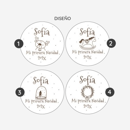 Rodaja árbol de Navidad - Mi primera Navidad