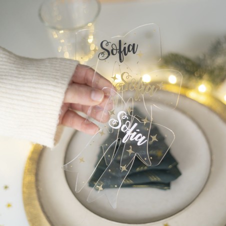 Adorno acrílico Navidad - Lazo Adorno acrílico Navidad - Lazo