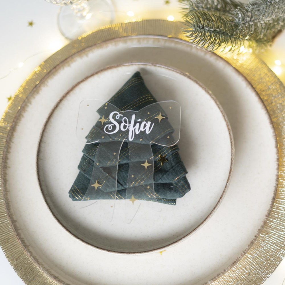 Adorno acrílico Navidad - Lazo