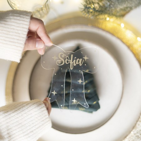 Adorno acrílico Navidad - Lazo Adorno acrílico Navidad - Lazo