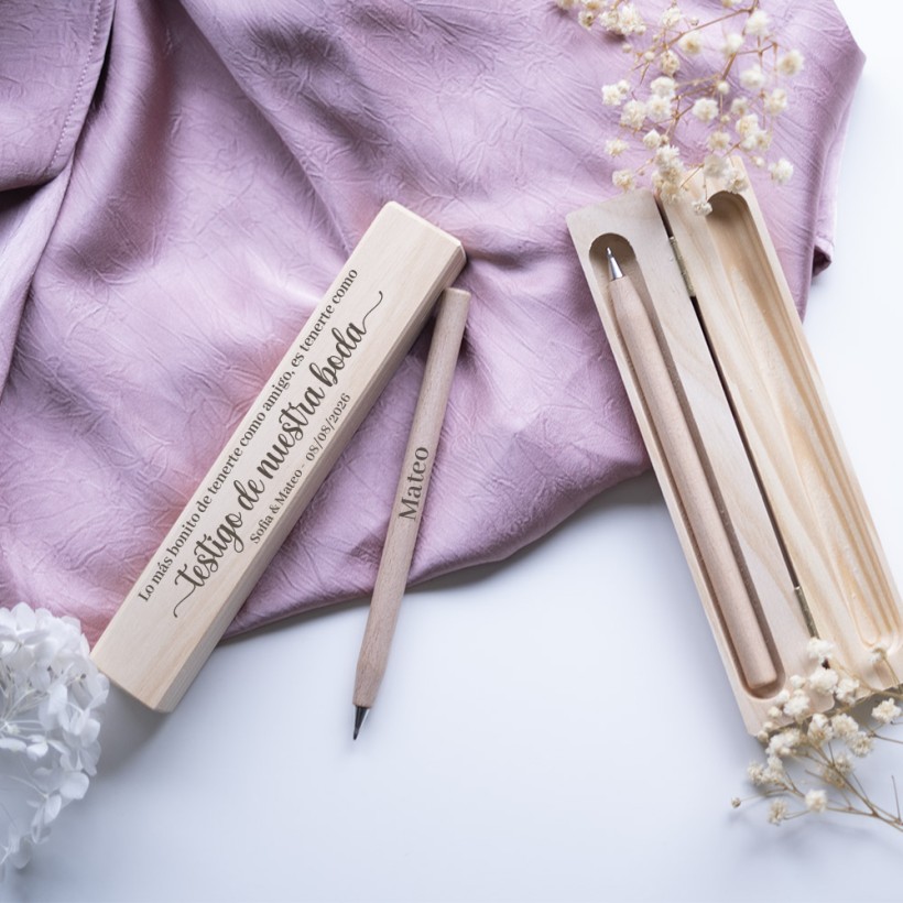 Caja bolígrafo madera 2