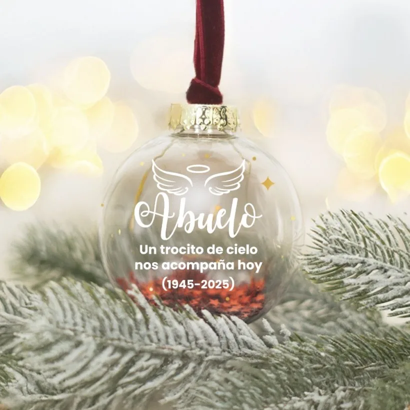 Bola de Navidad personalizada - Un trocito de cielo | Hakuna Mataza