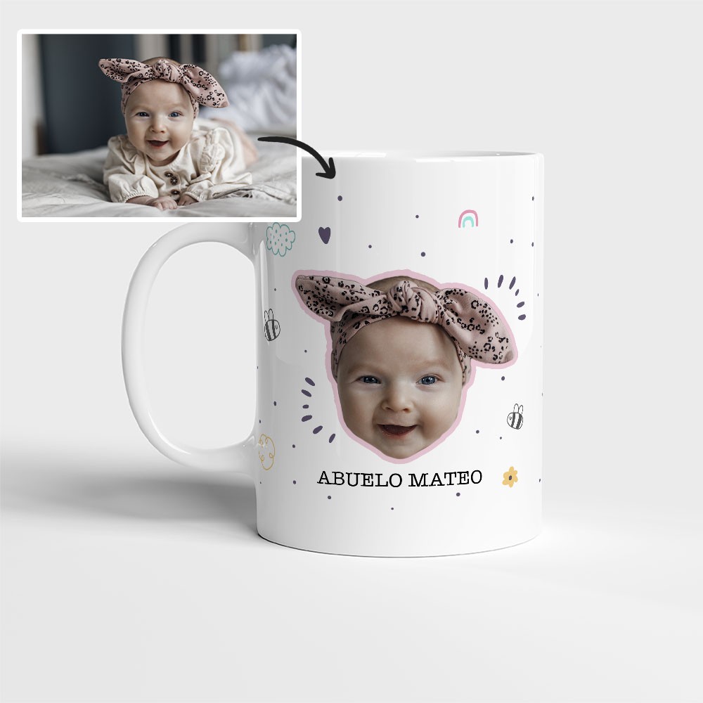 Taza - Cara niño niña
