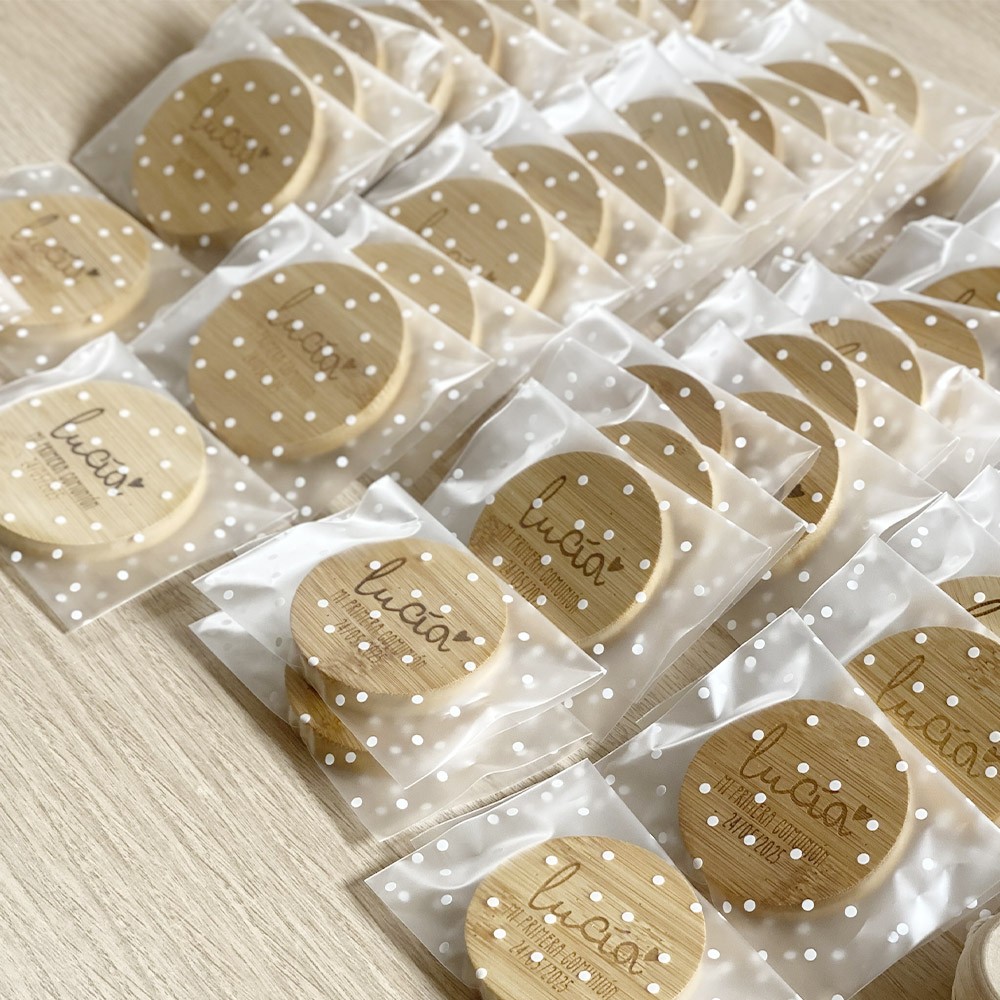 Abridor de madera personalizado - Bautizo y...