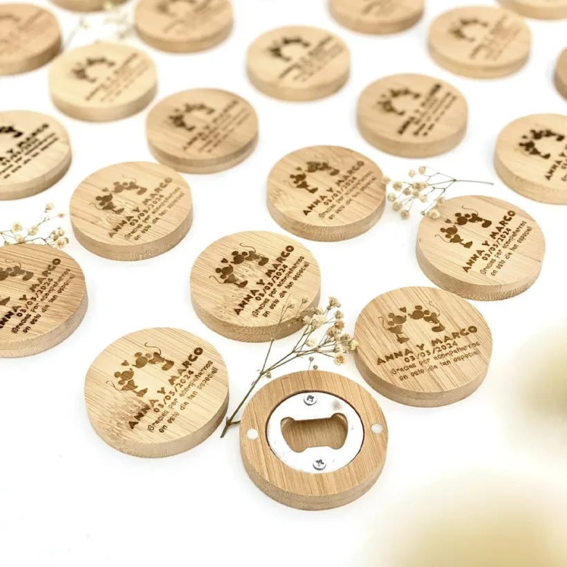 Abridor de madera personalizado - Boda | Hakuna Mataza