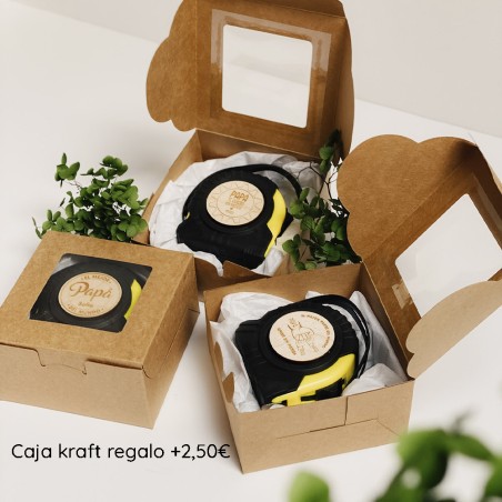 Flexómetro personalizado con escritura infantil – Regalo para papá