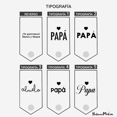 Llavero personalizado para papá con foto