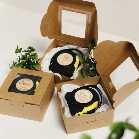 Flexómetro personalizado para papá – Grabado en madera · diseño