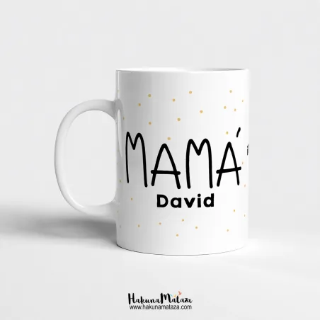 Taza personalizada - Escritura niños · ejemplo de personalización