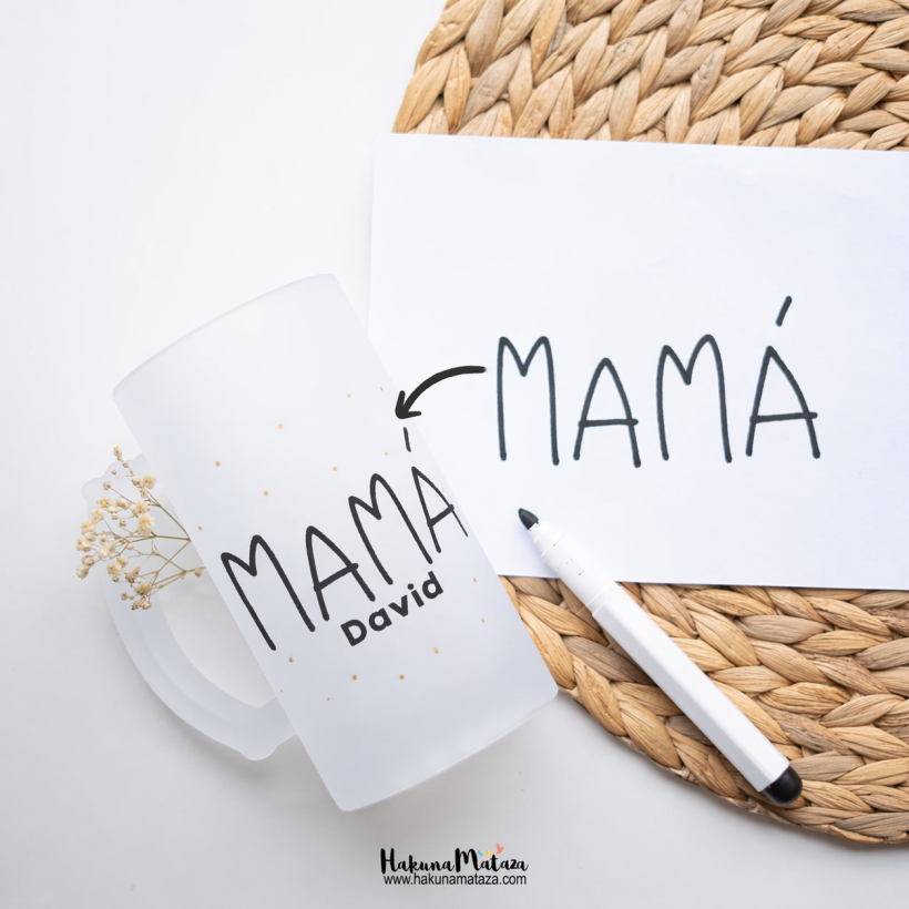 Jarra personalizada - Escritura niños