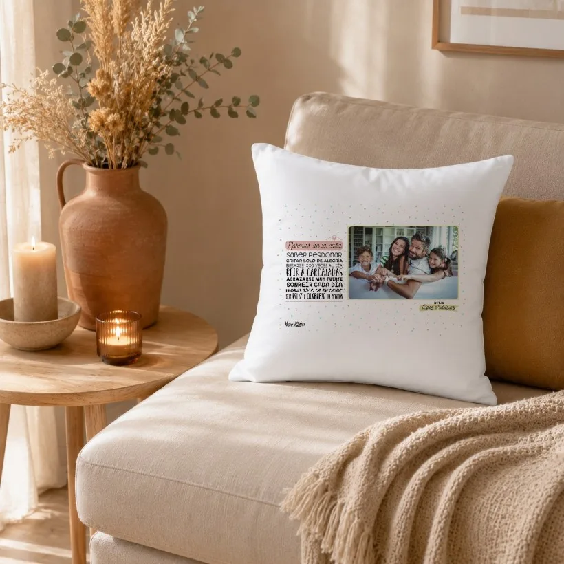 Cojín con foto personalizado - Normas de la casa | Hakuna Mataza 2