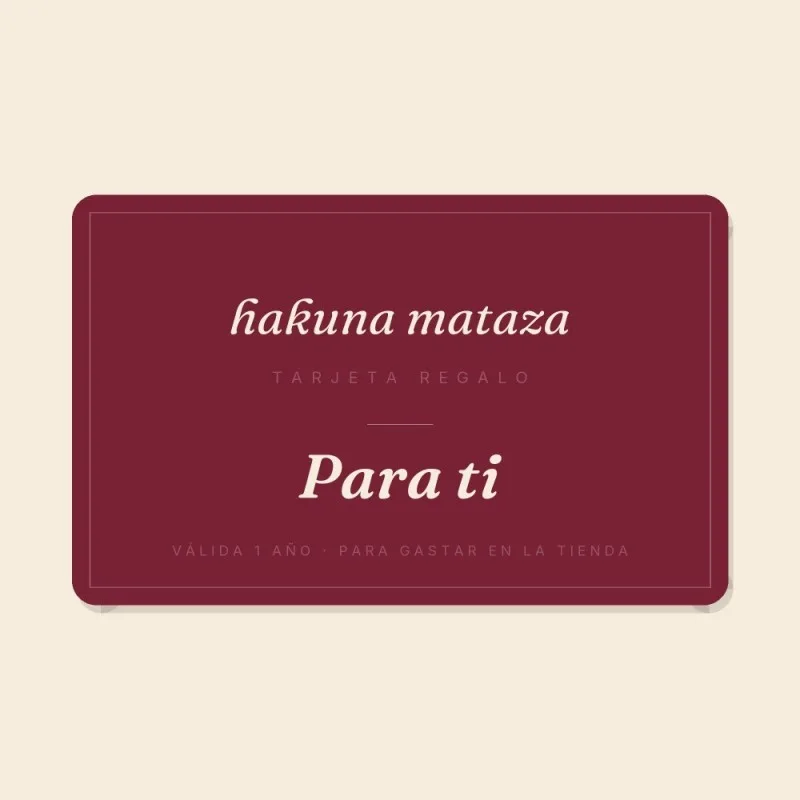 Tarjeta Regalo Hakuna Mataza