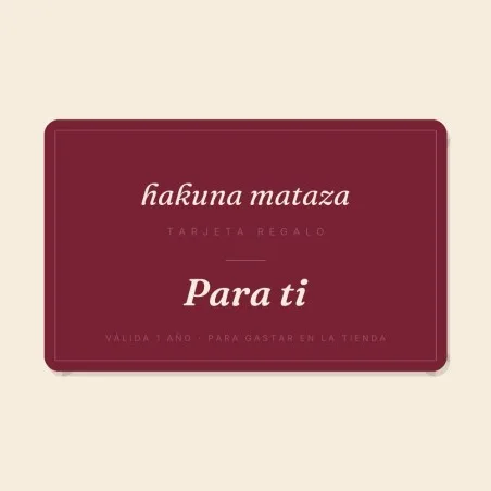 Tarjeta Regalo Hakuna Mataza