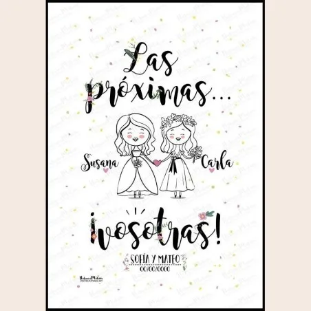 Lámina personalizada - Los próximos vosotros · ejemplo de personalización