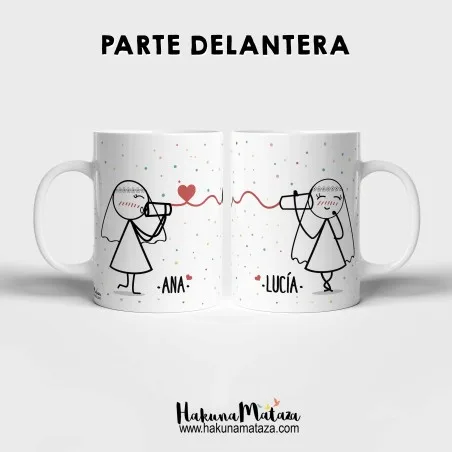 Pack de tazas personalizadas - Juntos es mejor (dos chicas) | Hakuna Mataza
