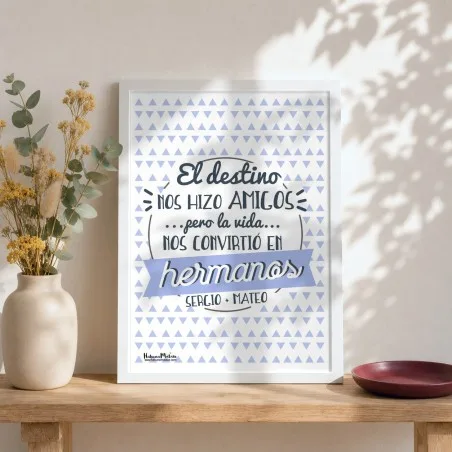 Lámina personalizada - El destino nos hizo amigos