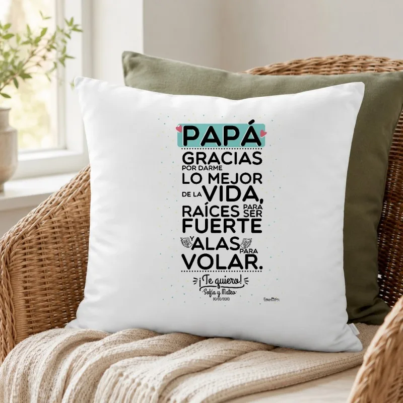 Cojín - Papa gracias por darme lo mejor