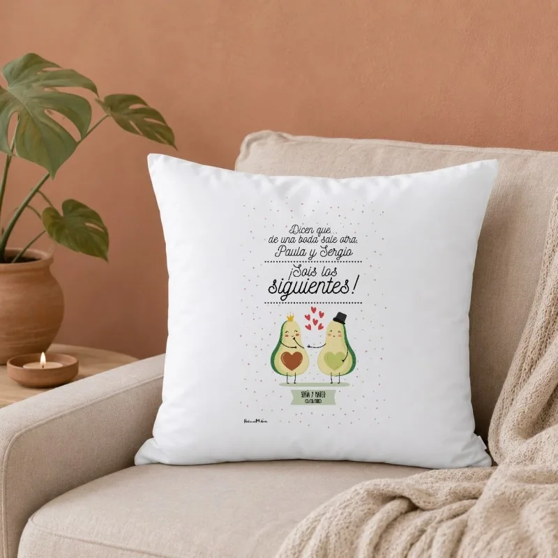 Cojín - ¡Sois los siguientes! (Aguacates enamorados)
