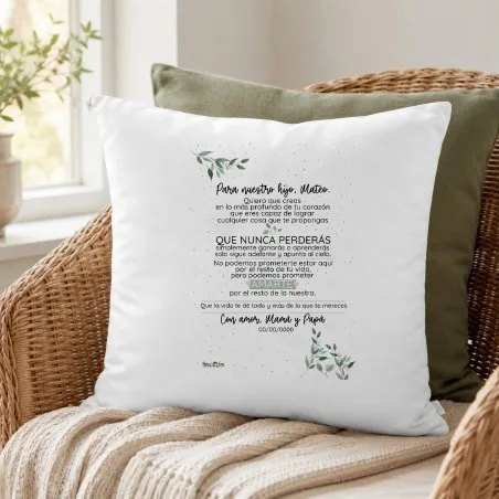Cojín personalizado - Para nuestro hijo