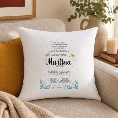 Cojín personalizado de bautizo - Mi bautizo