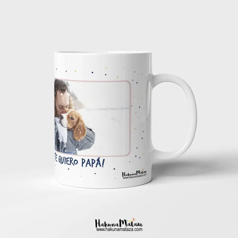 Taza personalizada con foto · De tu hija de 4 patas (Día del Padre)