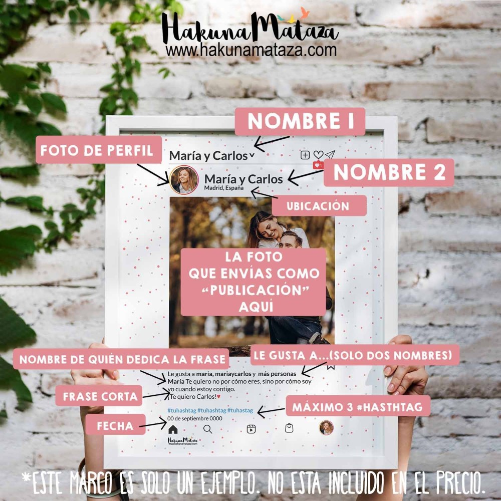 Lámina personalizada con foto - Red social