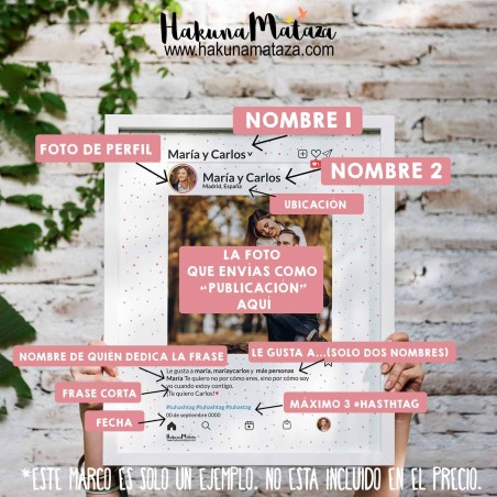 Lámina personalizada con foto - Red social Lámina personalizada con foto - Red social