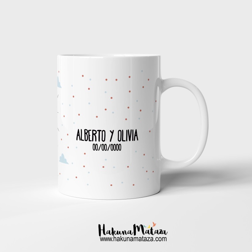 Taza personalizada - A tu lado la vida es chula Taza personalizada - A tu lado la vida es chula