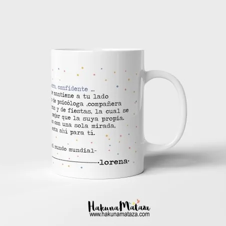 Taza personalizada - Amiga (definición divertida) · detalle