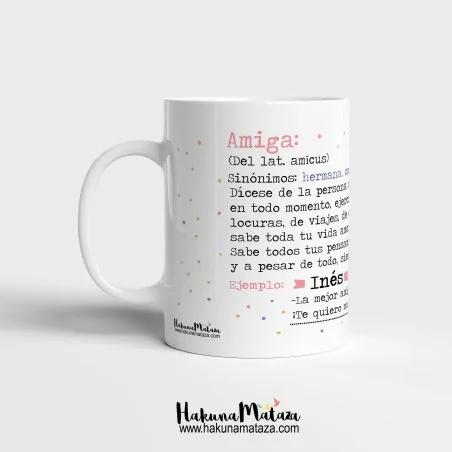 Taza personalizada - Amiga (definición divertida) | Hakuna Mataza
