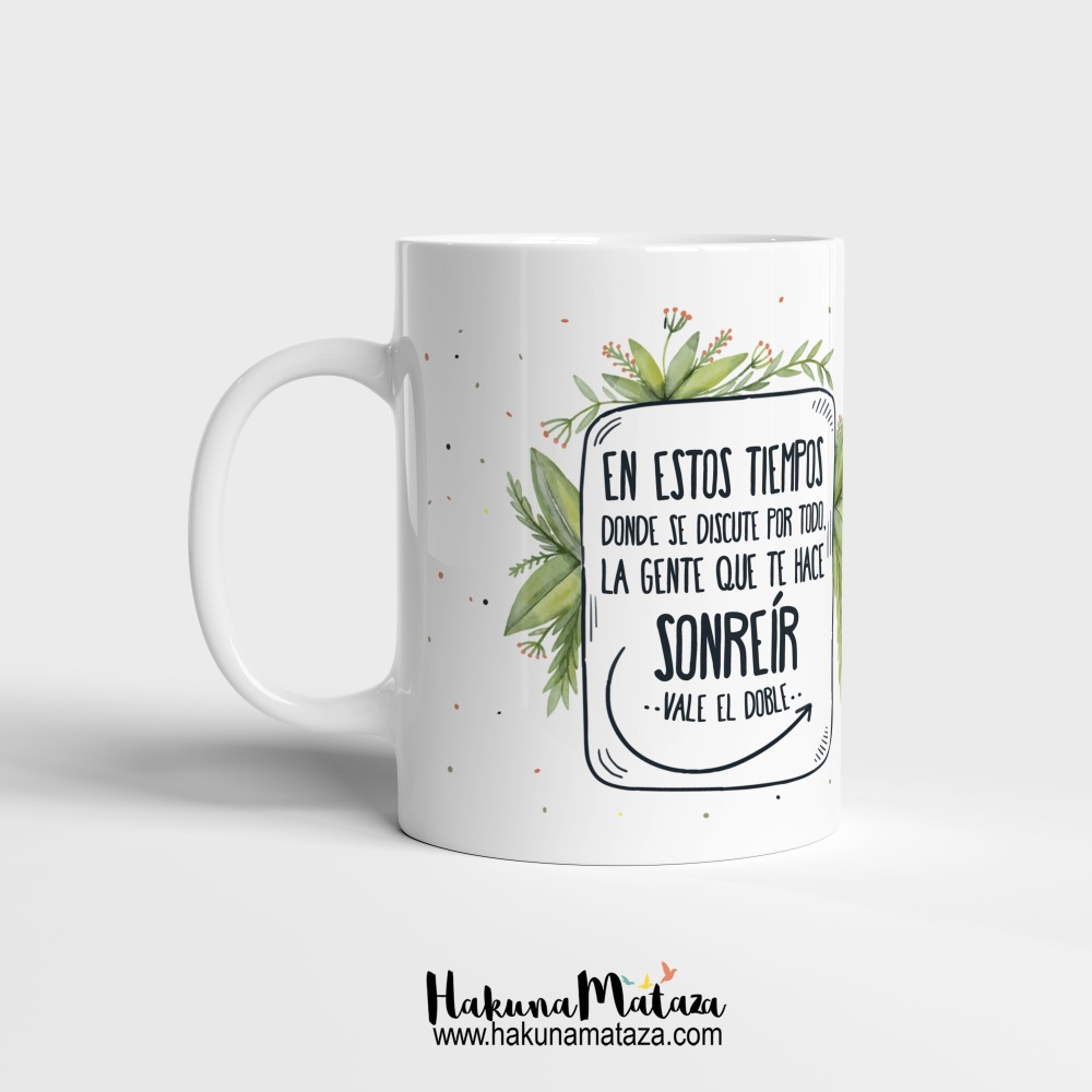 Taza personalizada - La gente que te hace sonreír