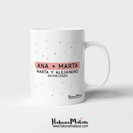 Taza personalizada - No todas las HERMANAS son de sangre · detalle