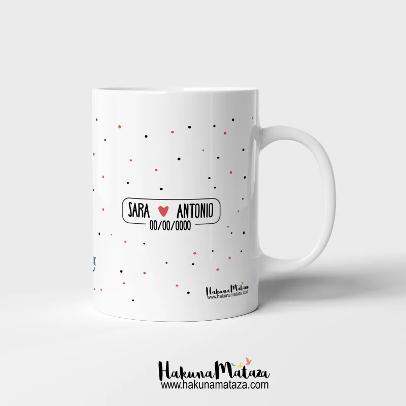 Taza personalizada - Hoy quiero darte las gracias Papá · ejemplo de personalización