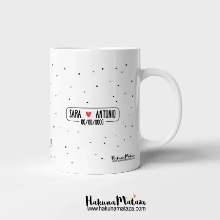 Taza personalizada - Hoy quiero darte las gracias Papá · ejemplo de personalización