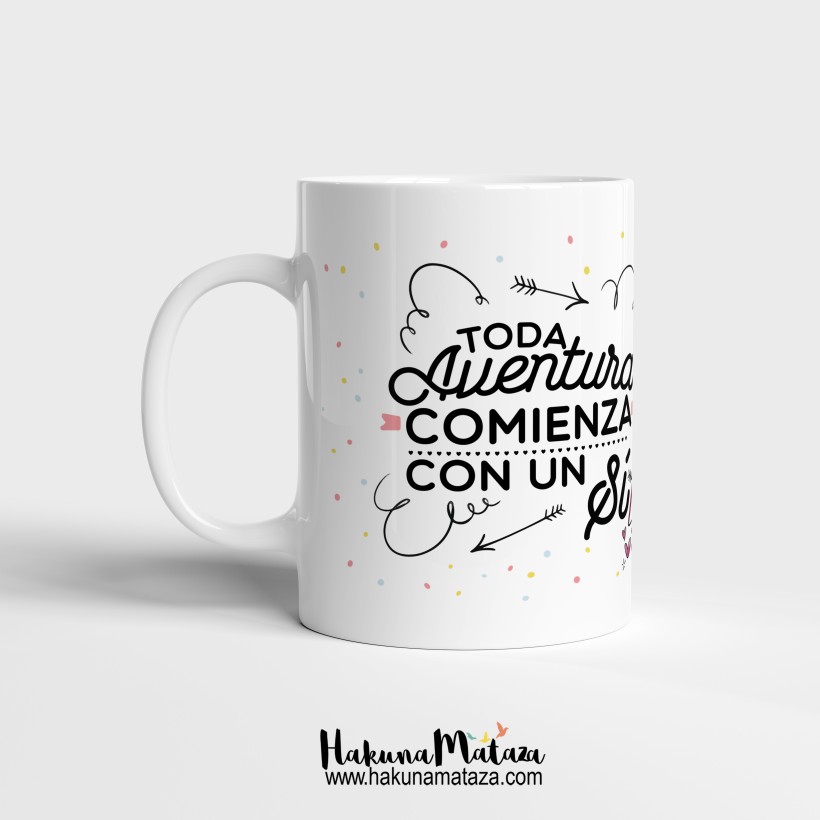 Taza personalizada - No puedo dar el si sin tenerte a mi lado