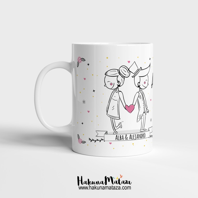 Taza personalizada - (Aguacates) Dicen que de una boda sale otra ¡Sois los siguientes!