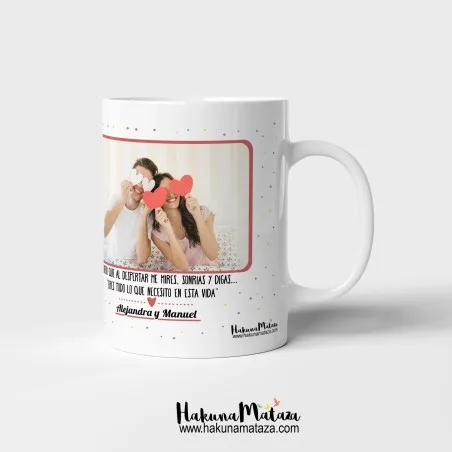 Taza personalizada con foto - No te voy a prometer · detalle