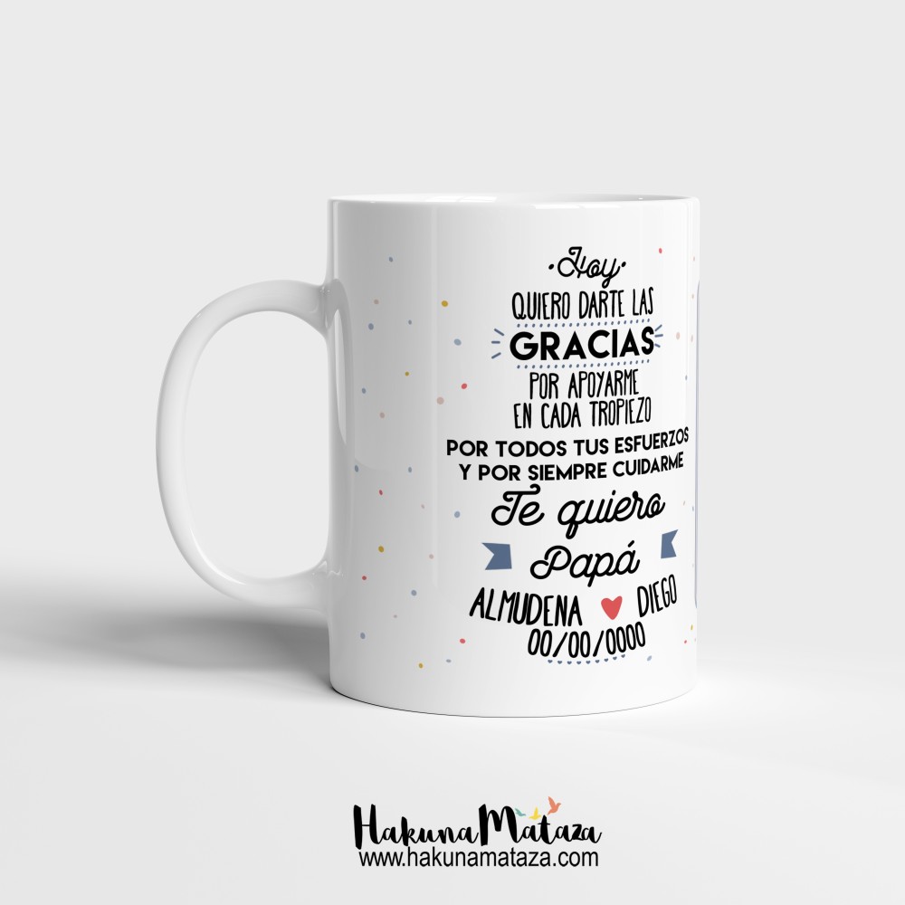 Taza con foto - Te quiero Papá