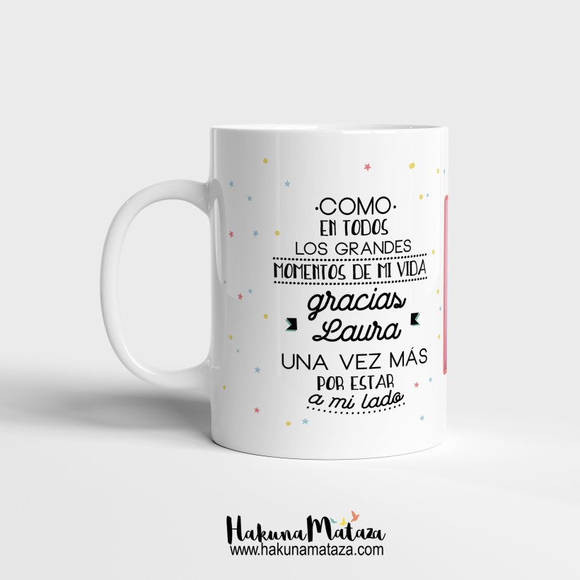 Taza personalizada con foto - No te voy a prometer