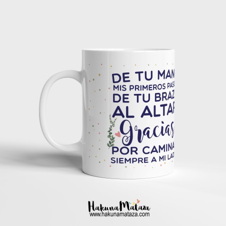 Taza personalizada - De tu brazo al altar