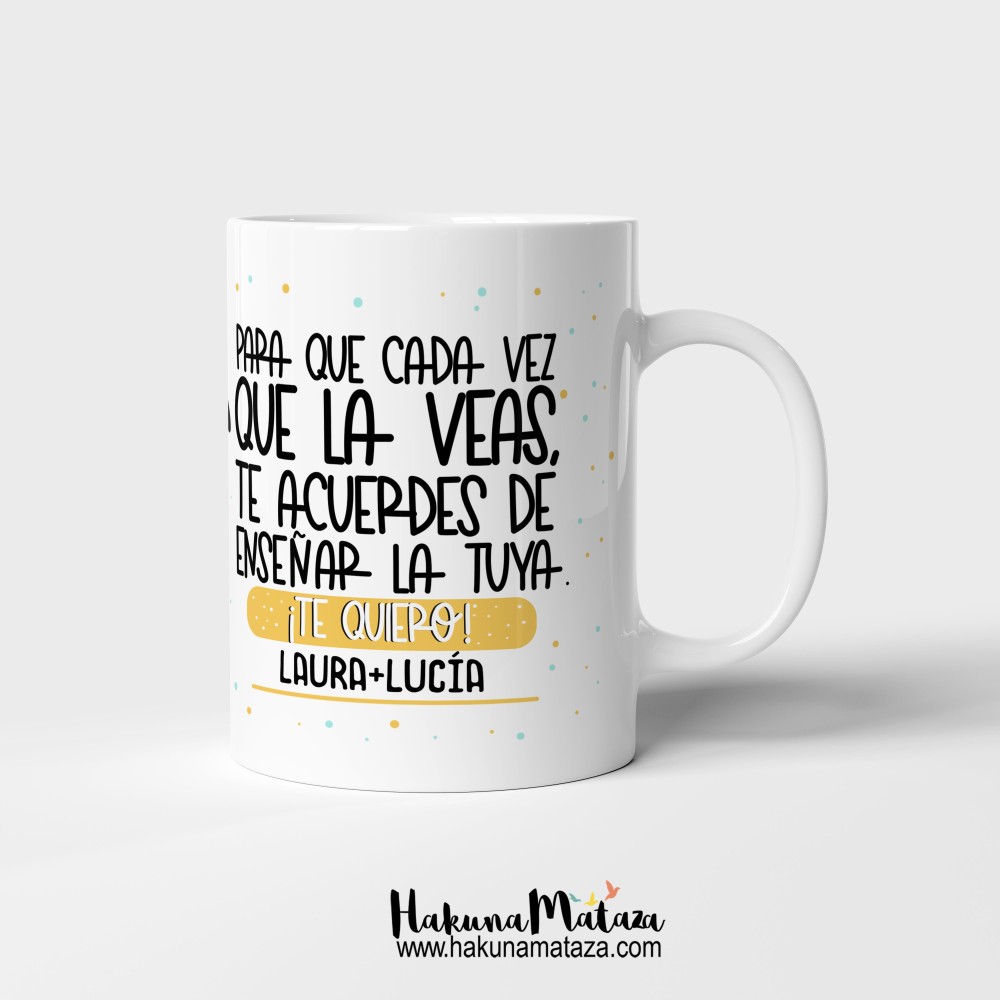 Taza personalizada - Te regalo esta sonrisa