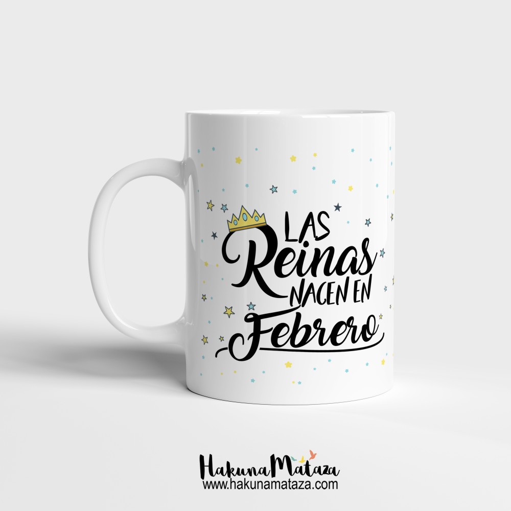 Taza personalizada - Las reinas nacen en (mes)